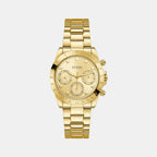 Guess Round Gold Chronograph watch