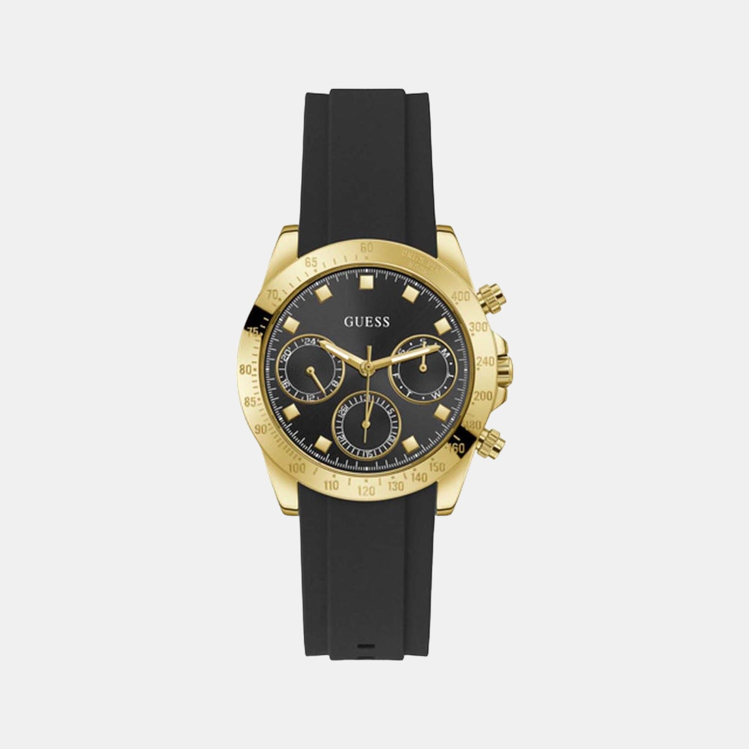 Guess Round Black Chronograph watch