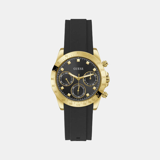 Female Black Silicon Chronograph Watch GW0315L1