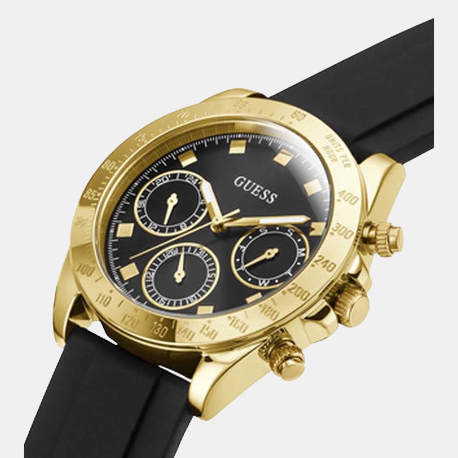 Guess Stainless Steel Round watch