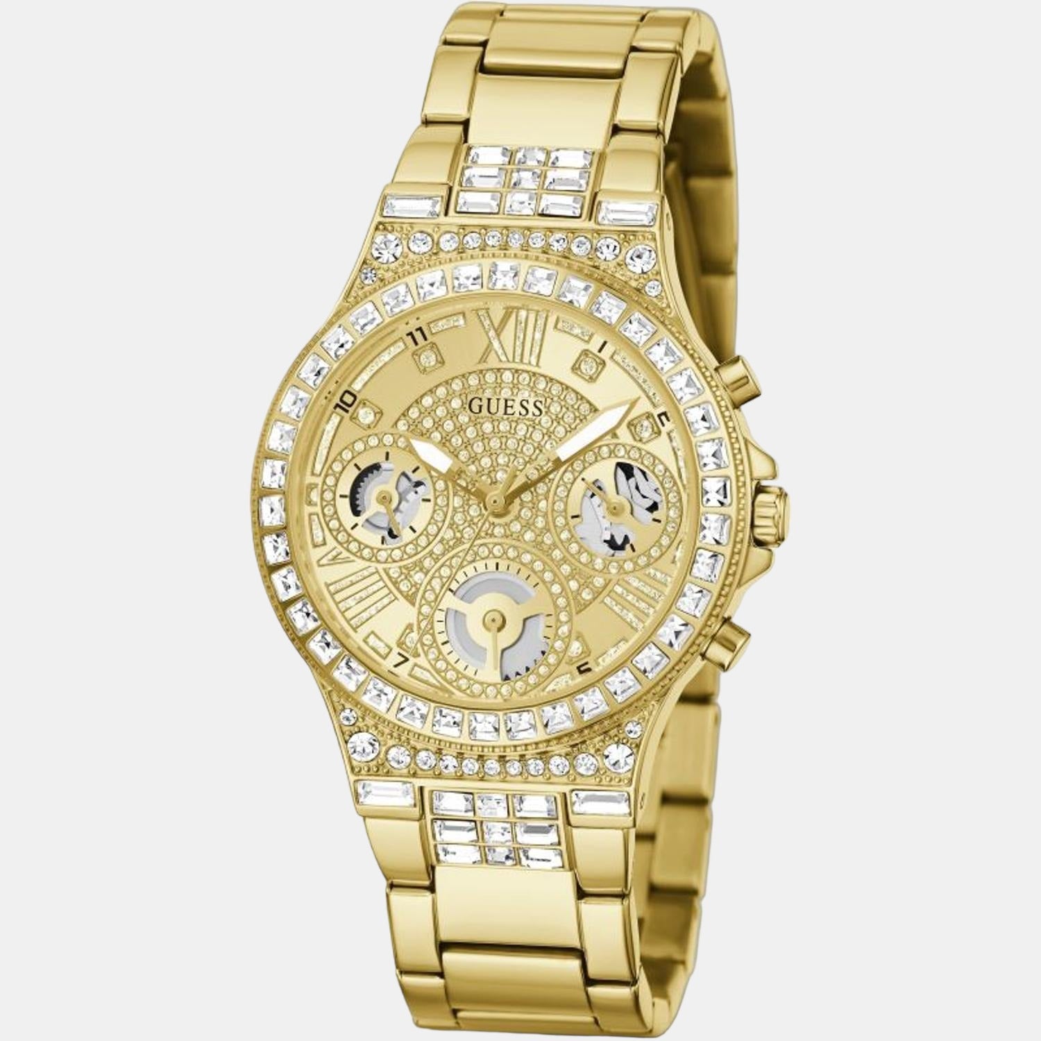 Female Gold Analog Stainless Steel Watch GW0320L2