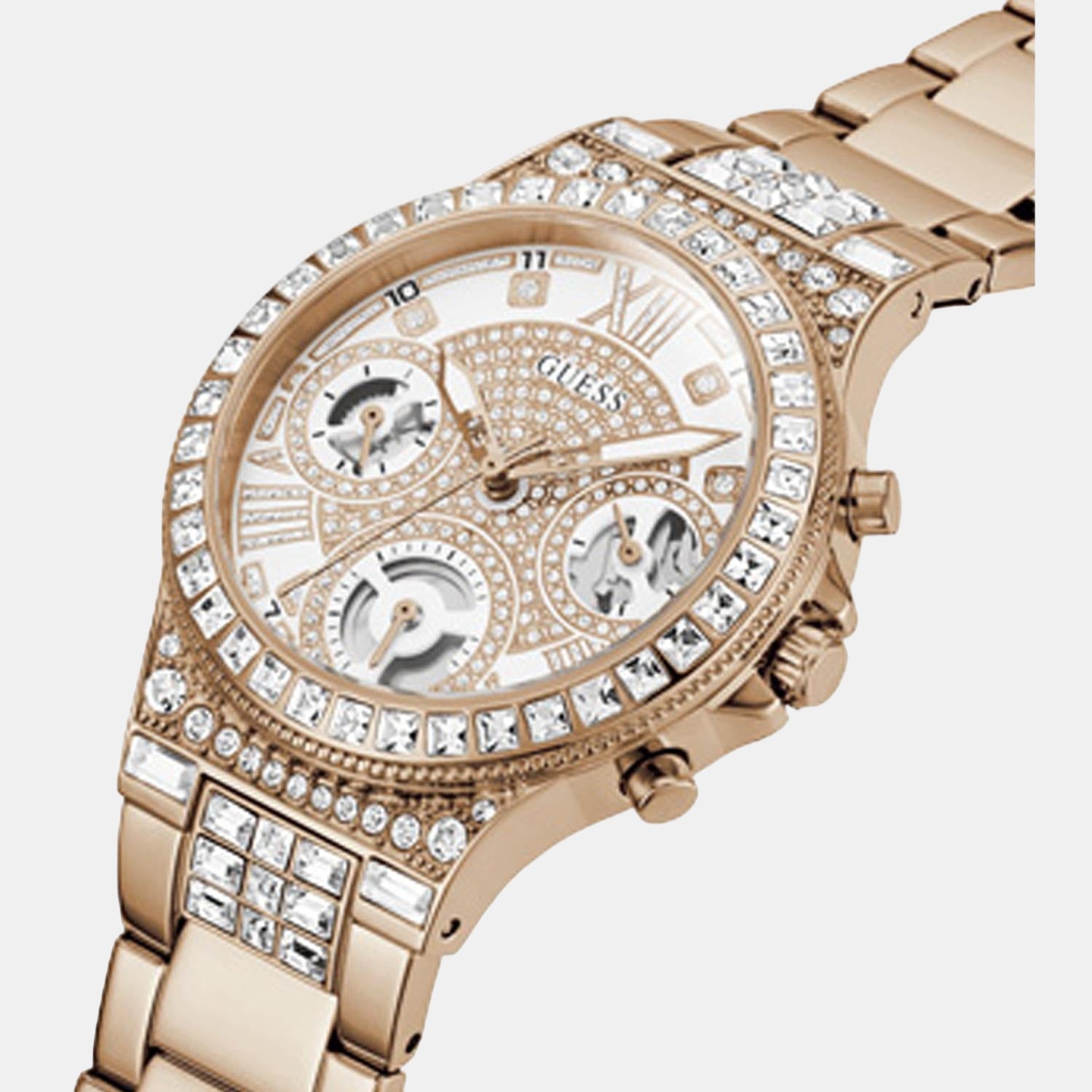 Guess Stainless Steel Round watch