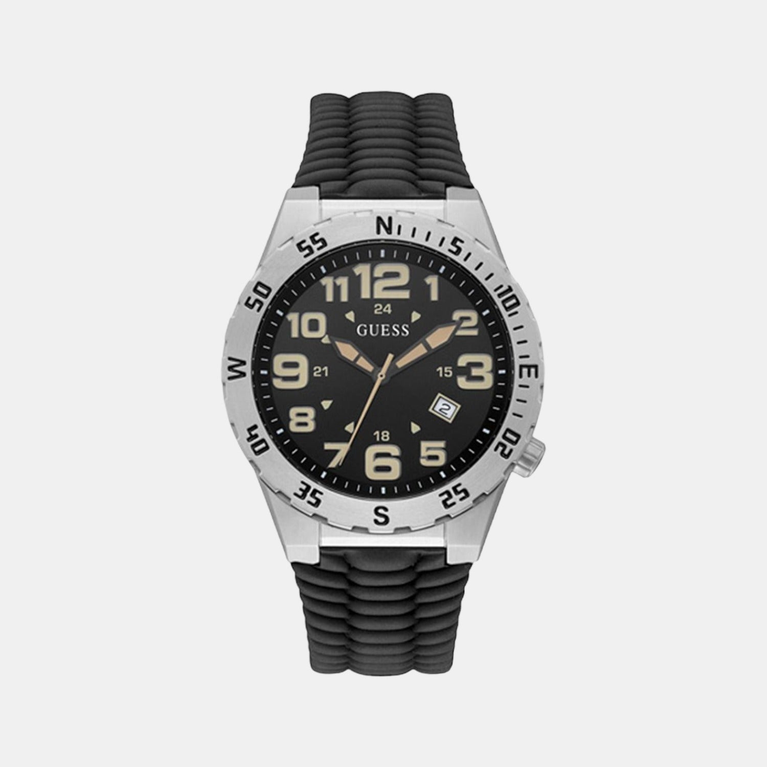 Guess Round Black Analog watch