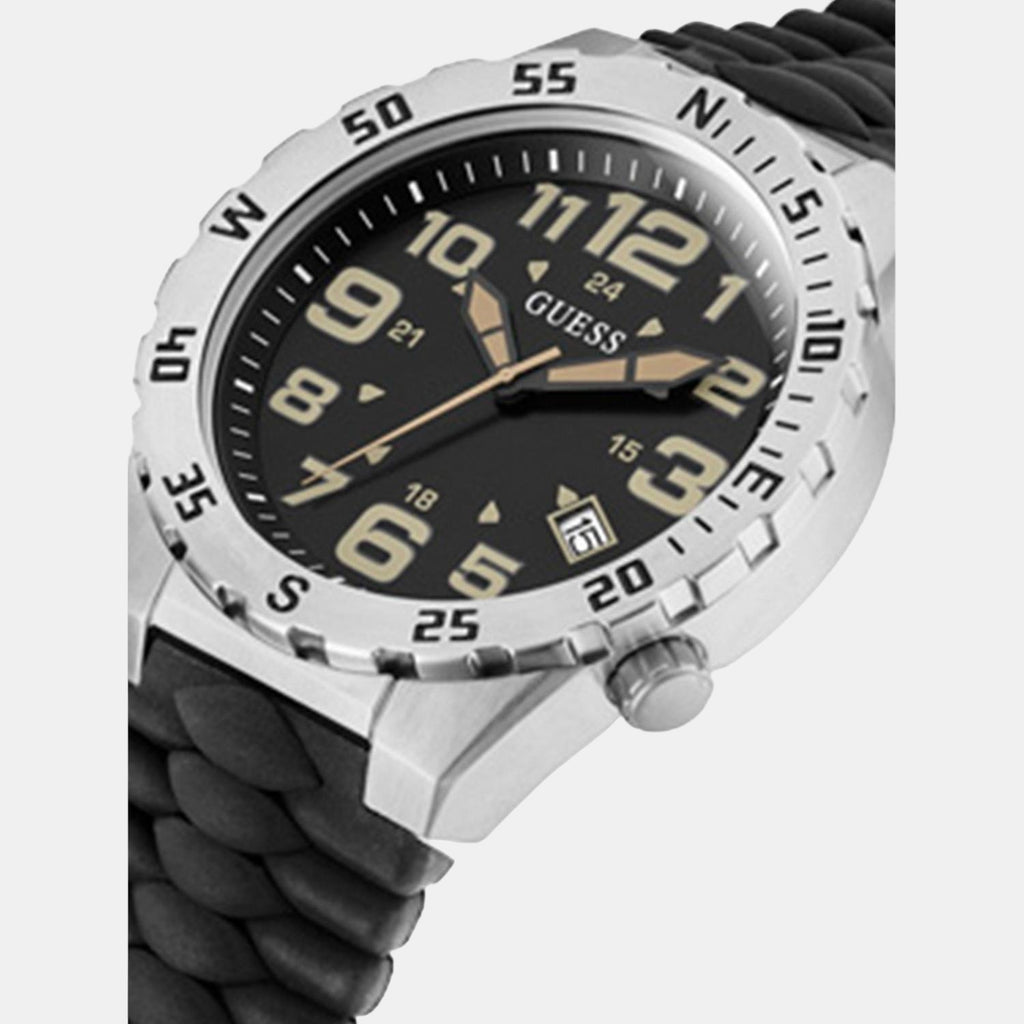 Guess Stainless Steel Round watch