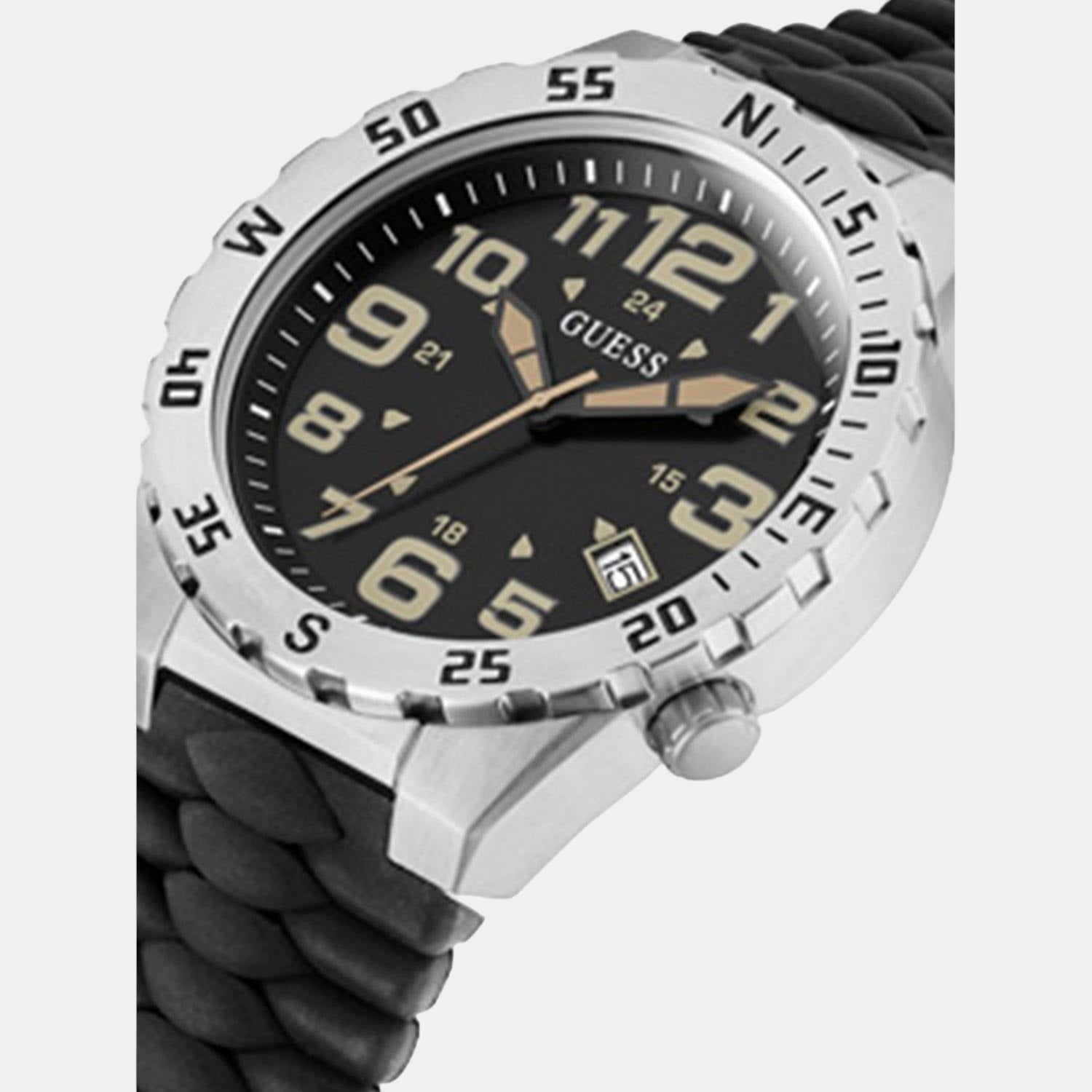 Guess Stainless Steel Round watch