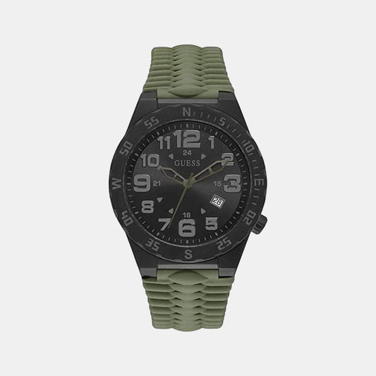 Male Black Analog Silicon Watch GW0322G2