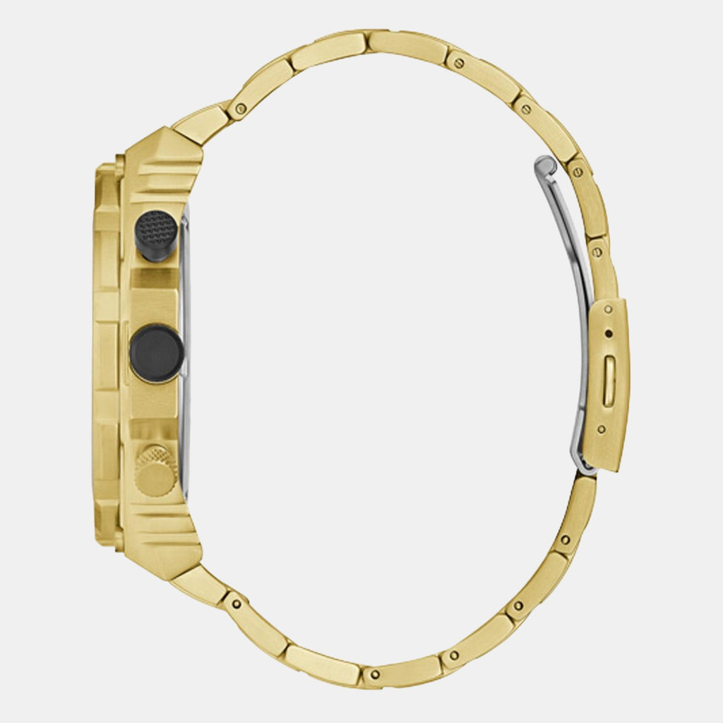 Guess Men Round Gold watch