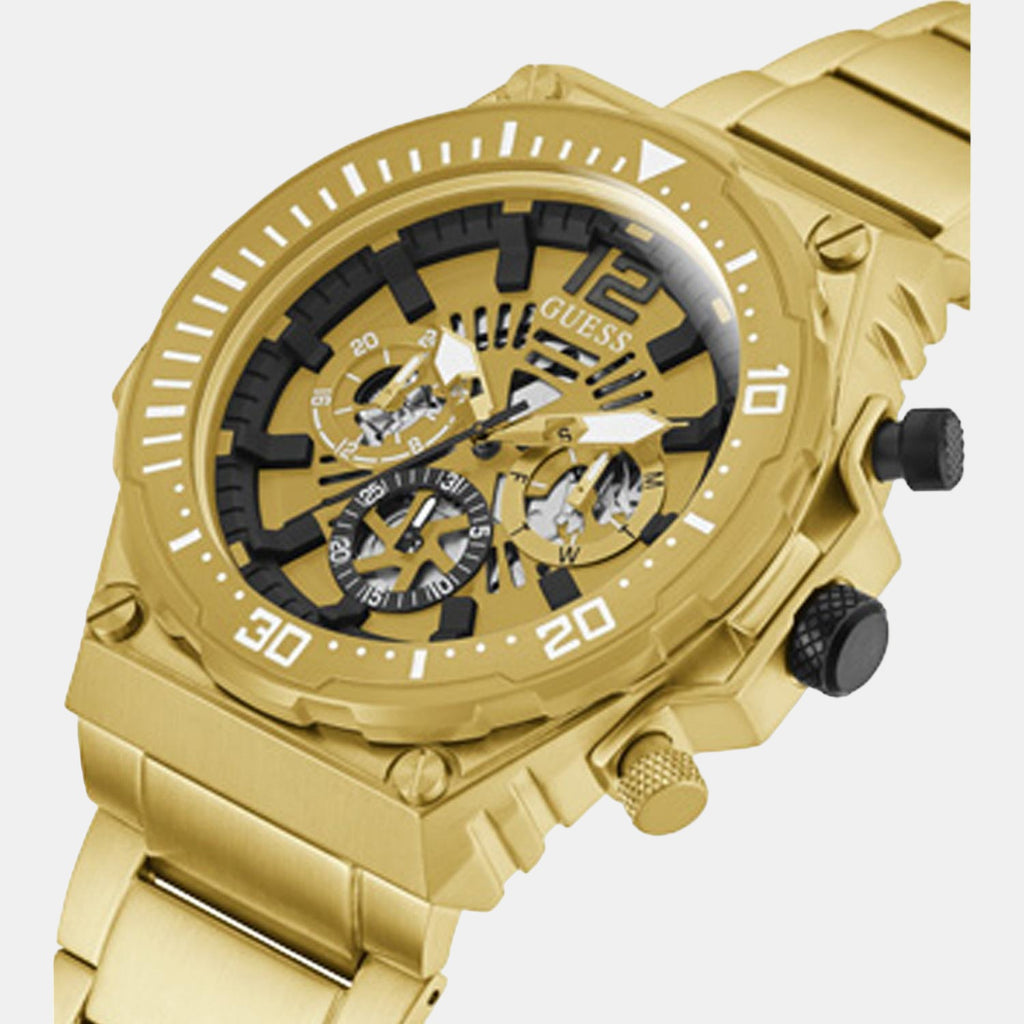 Guess Stainless Steel Round watch