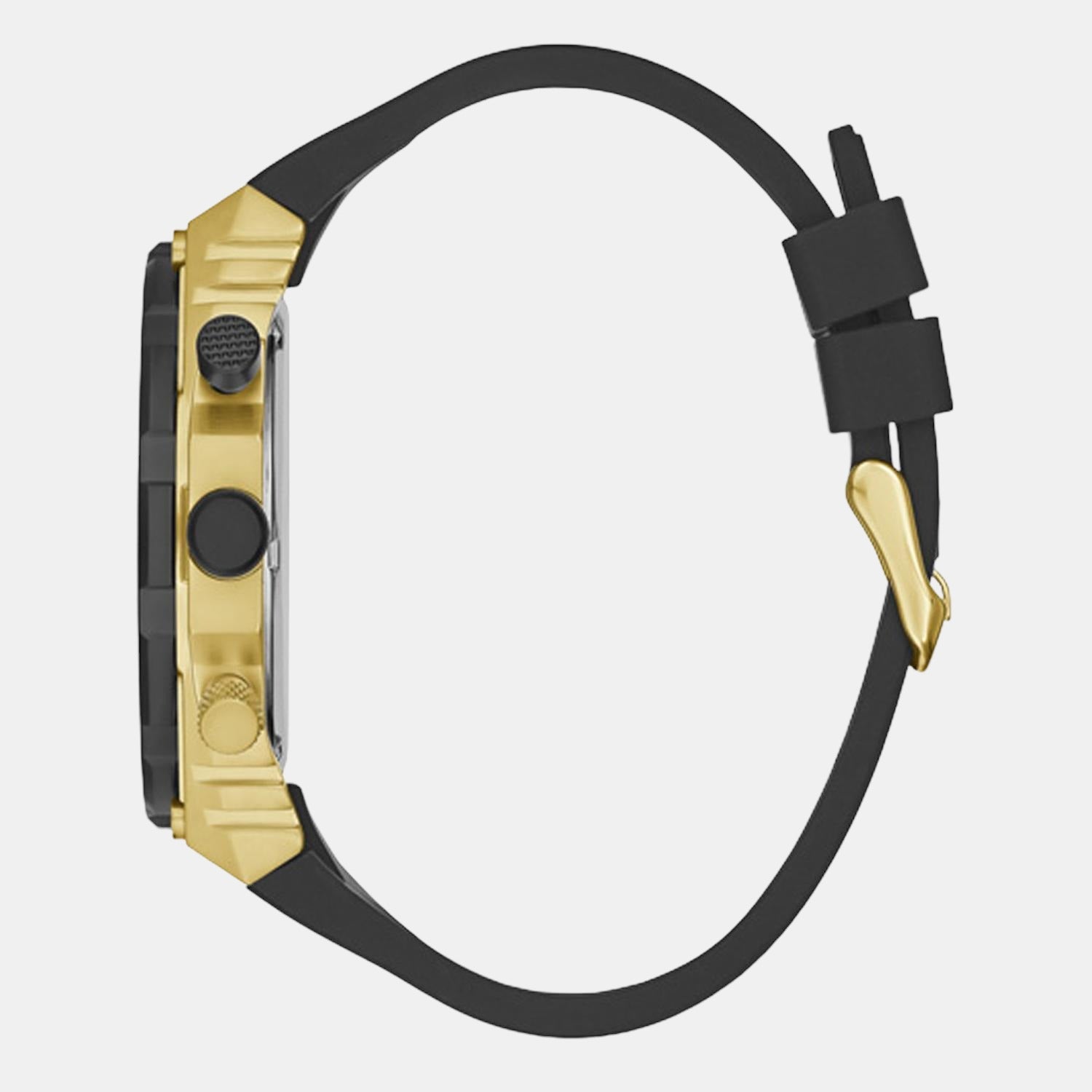 Guess Men Round Black watch