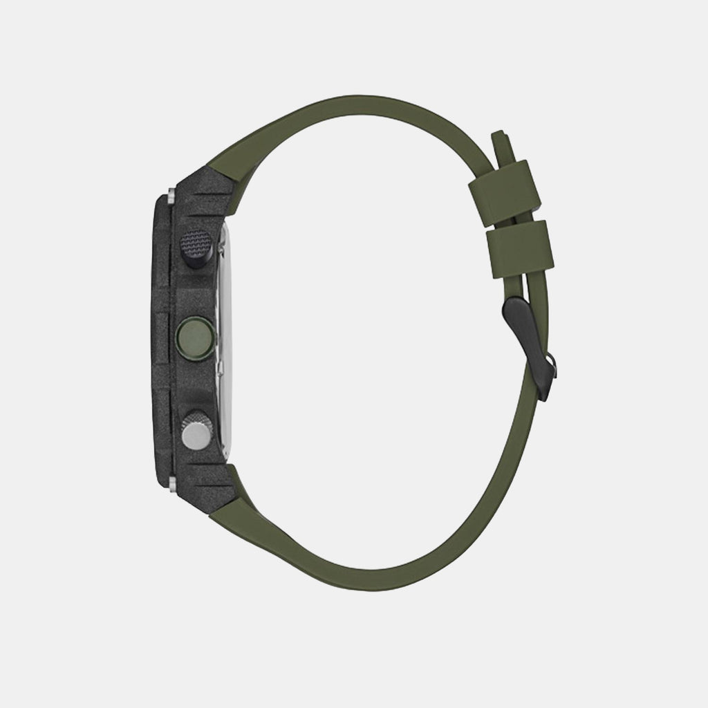 Guess Men Round Black watch