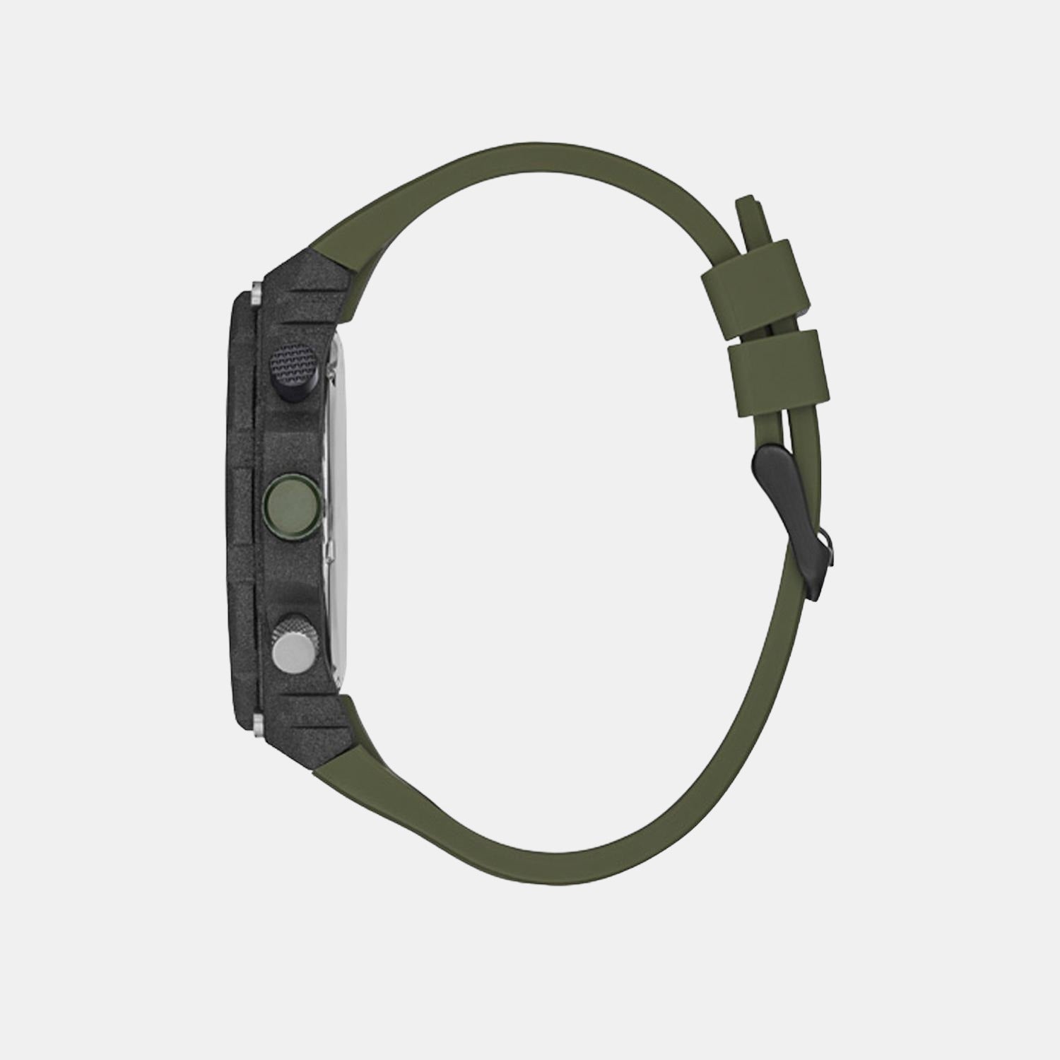 Guess Men Round Black watch