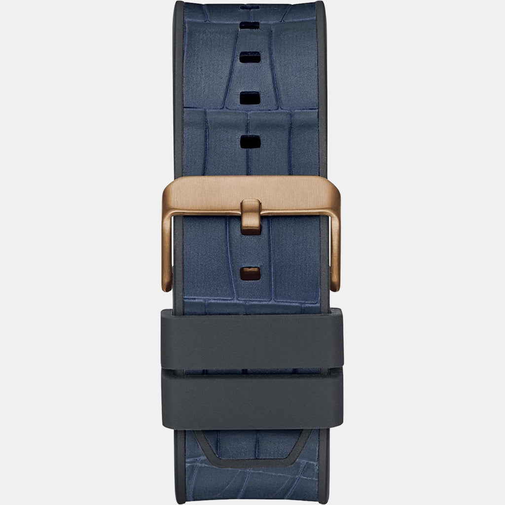 Guess Men Round Blue watch