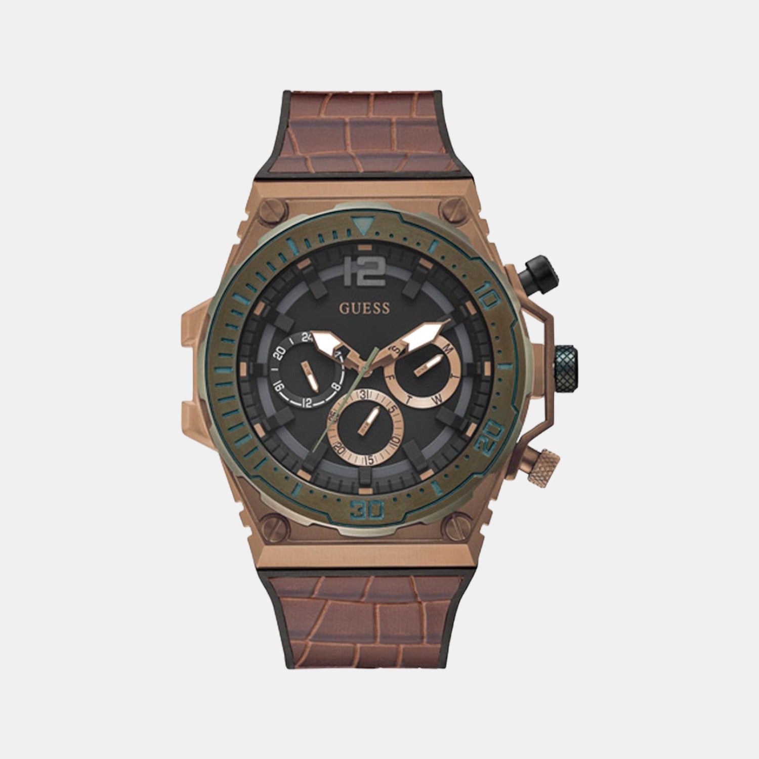 Guess Round Black Chronograph watch