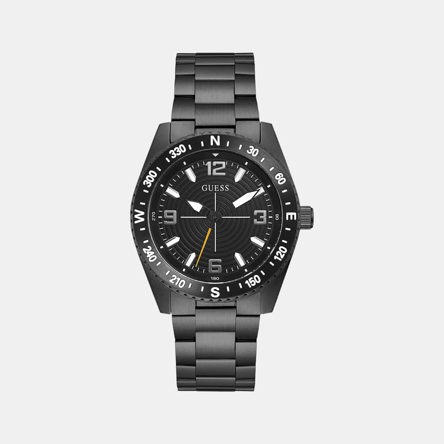 – In Stainless Male Watch | Steel Analog Time Guess Just Guess