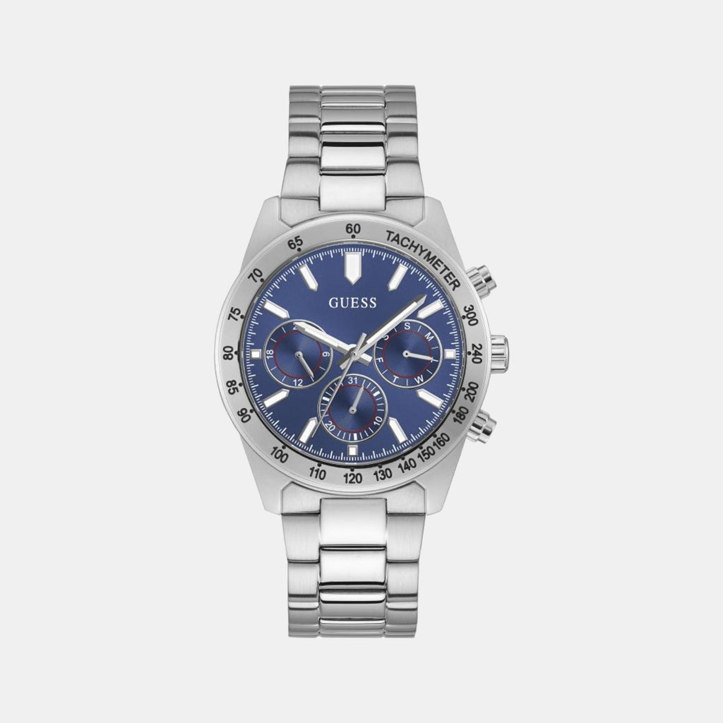 Guess Round Silver Chronograph watch