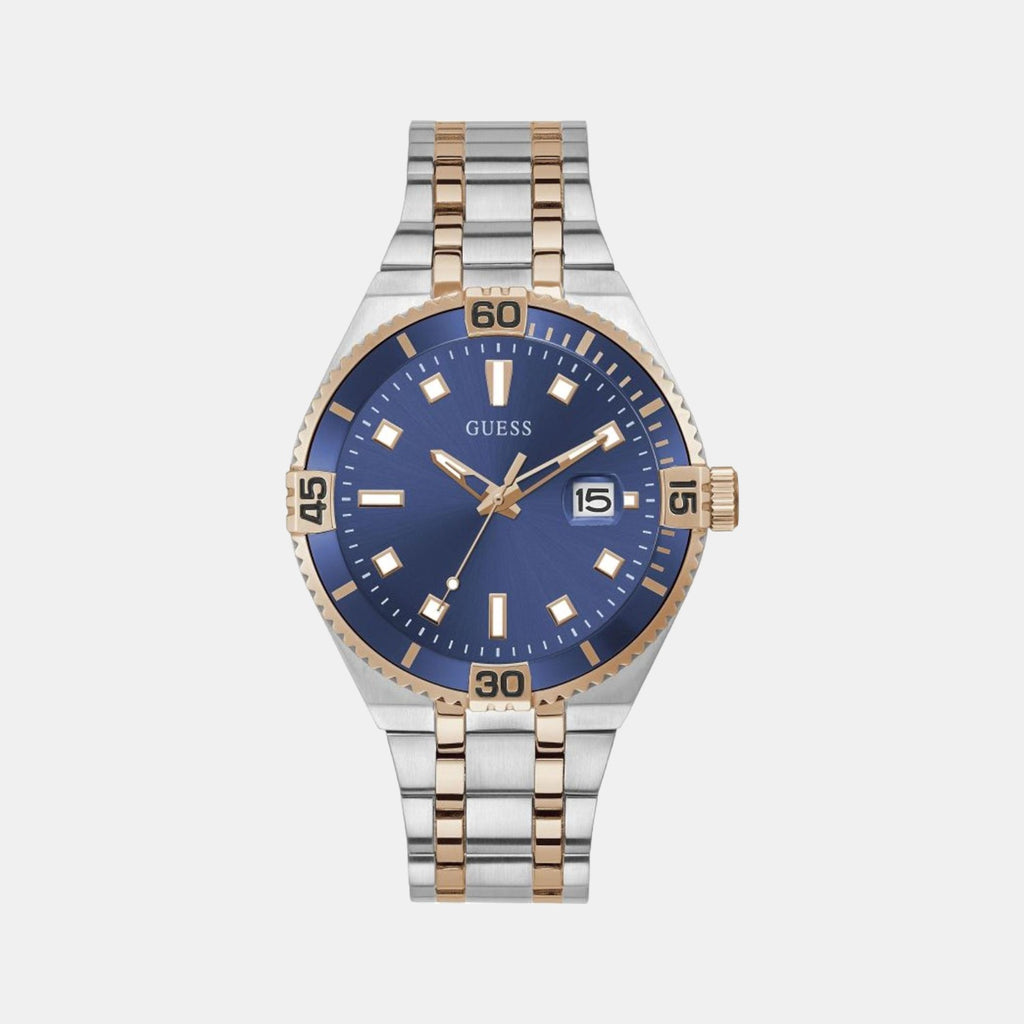 Guess Round Blue Analog watch