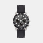 Guess Round Black Chronograph watch