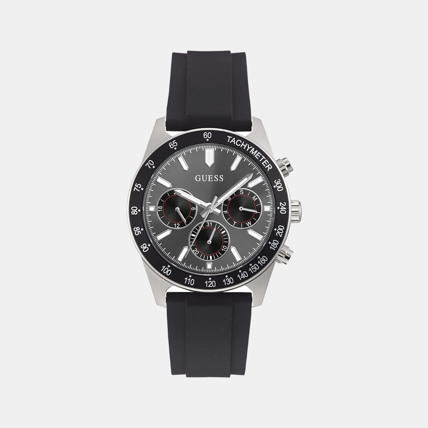 Guess Round Black Chronograph watch