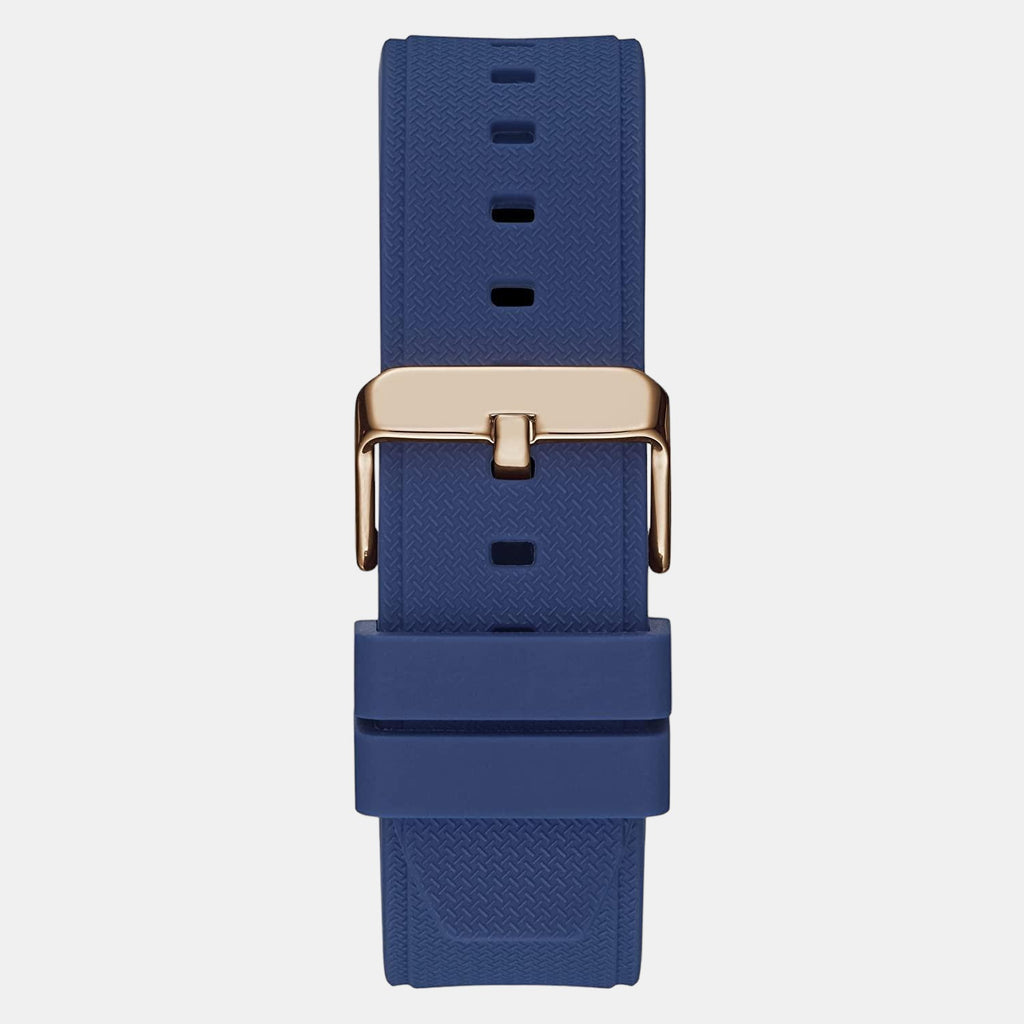 Guess Men Round Blue watch