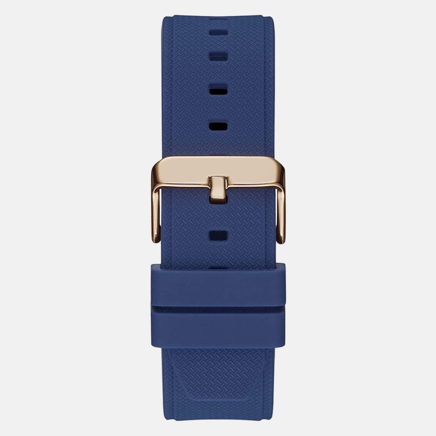 Guess Men Round Blue watch