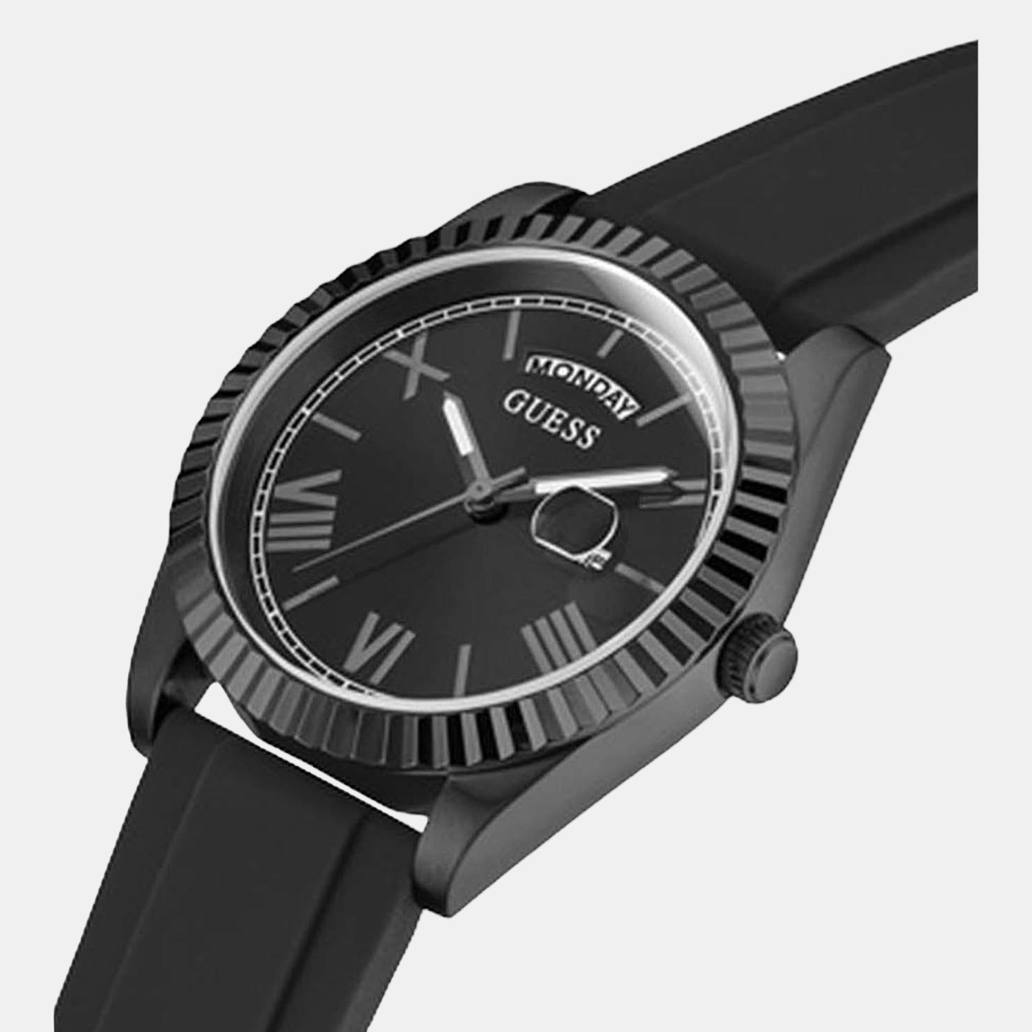 Guess Stainless Steel Round watch