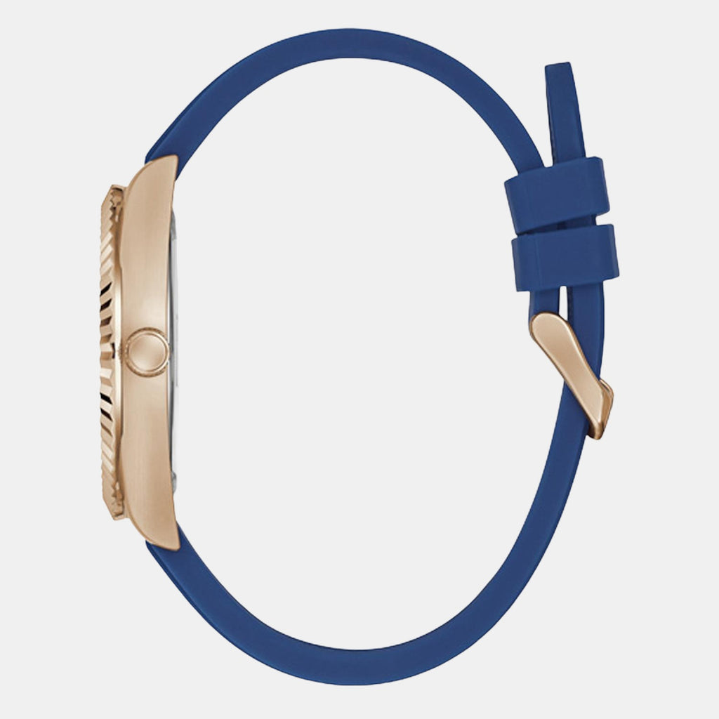 Guess Men Round Blue watch