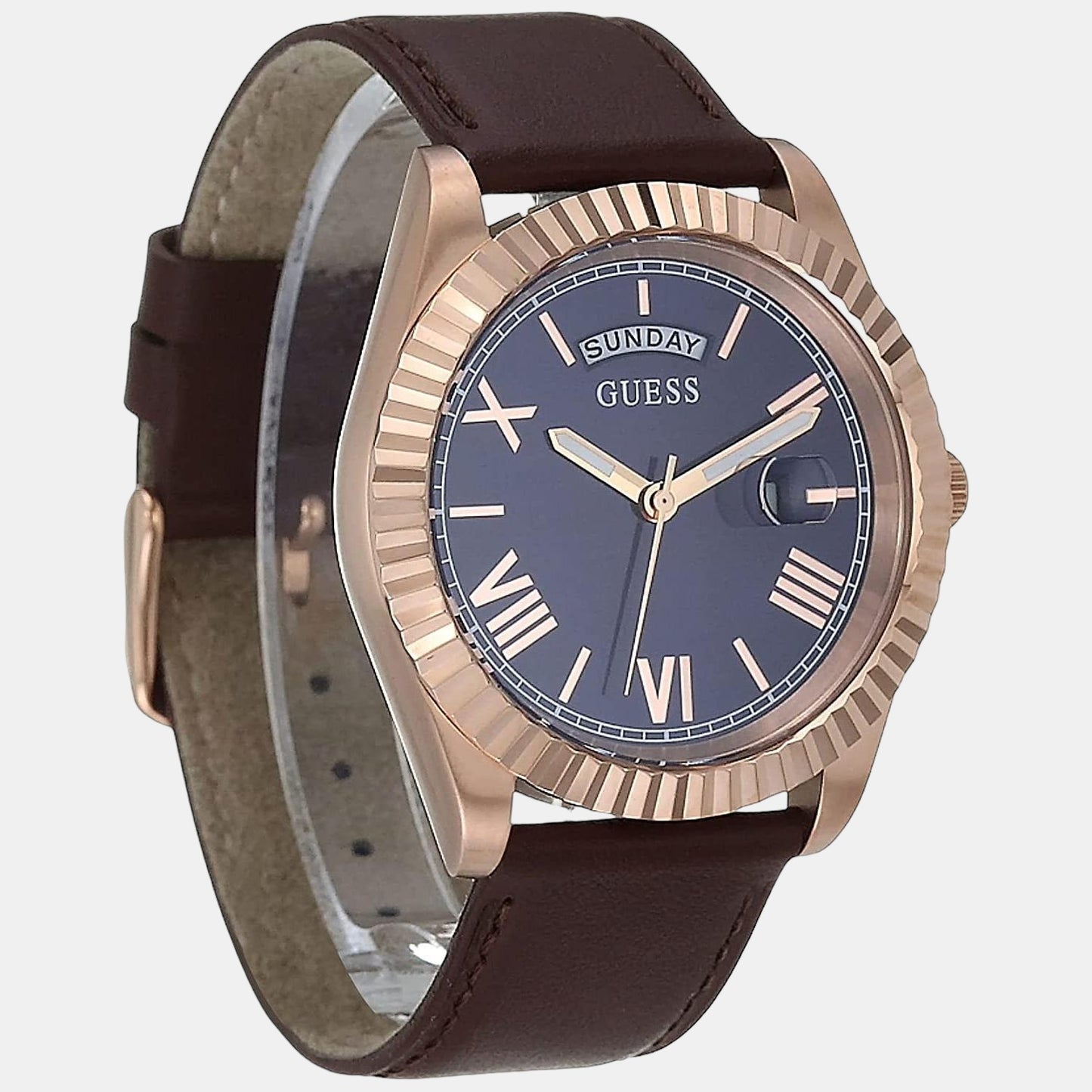 guess-stainless-steel-brown-analog-male-watch-gw0353g2