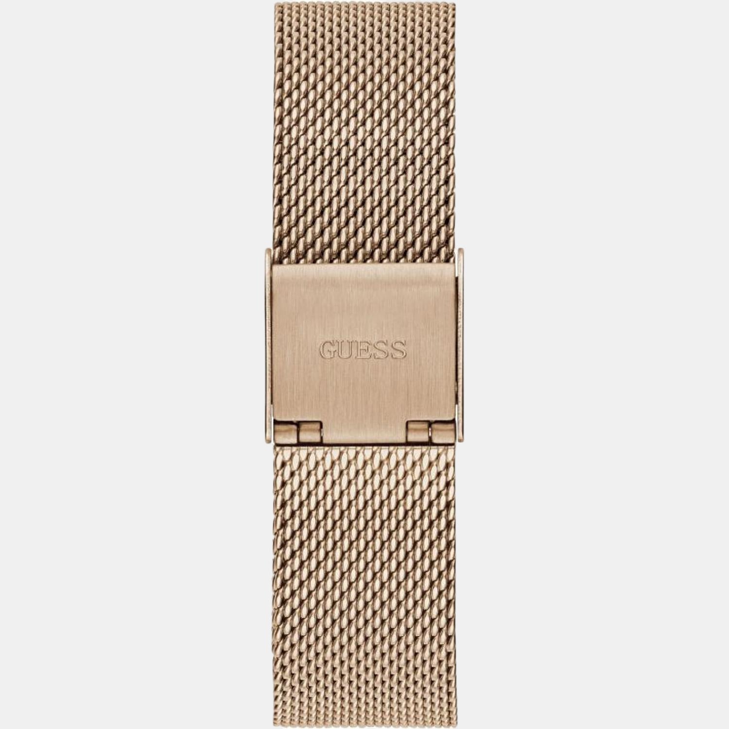 Guess Stainless Steel Round watch