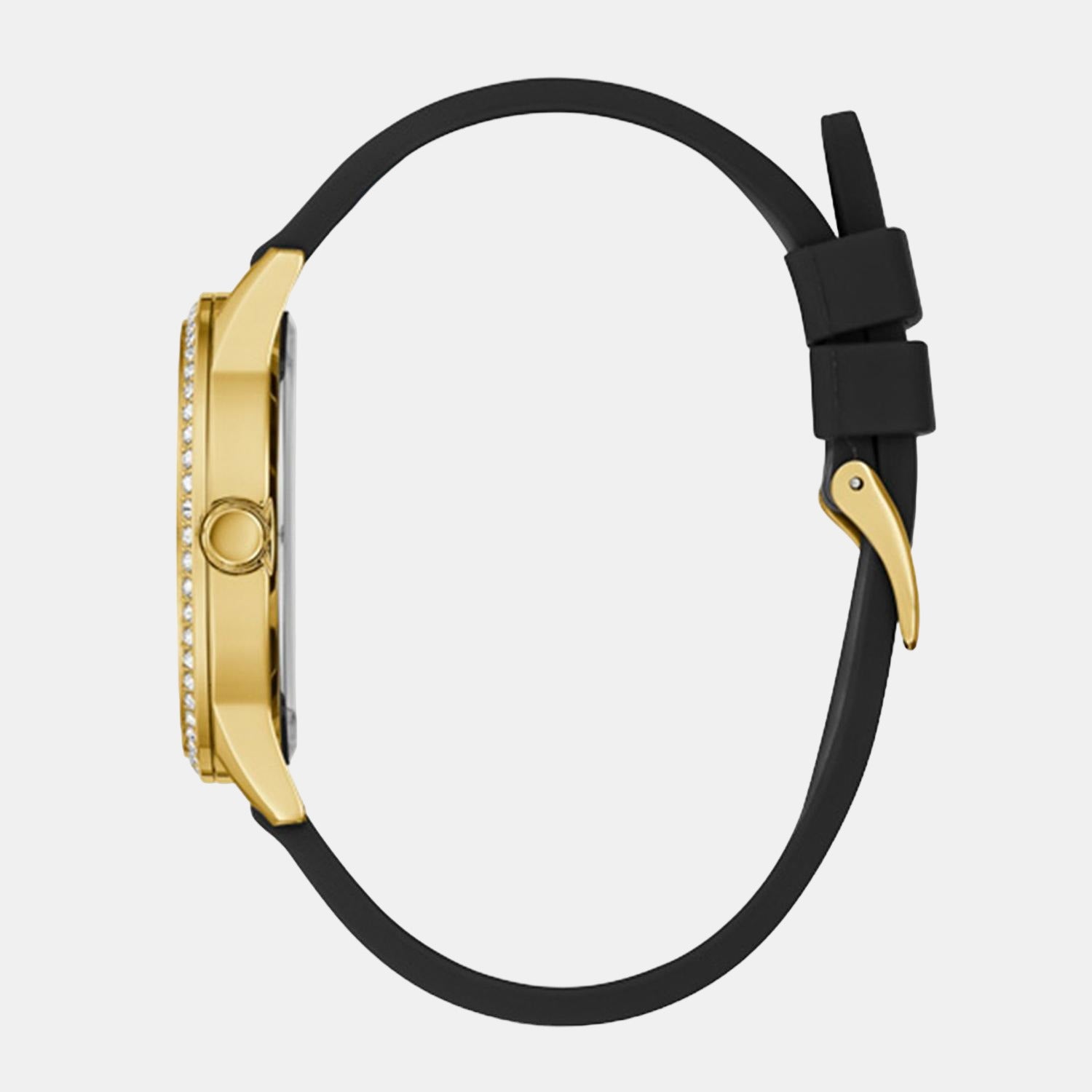 Guess Women Round Black watch