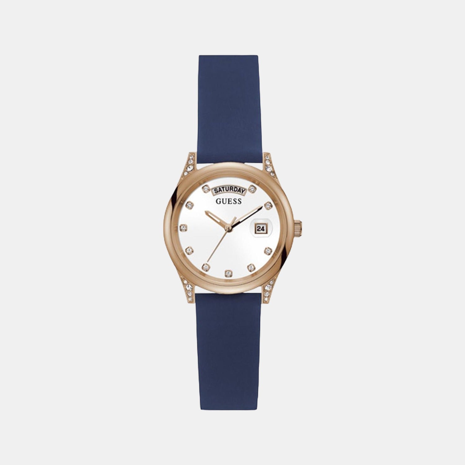 Guess Round White Analog watch