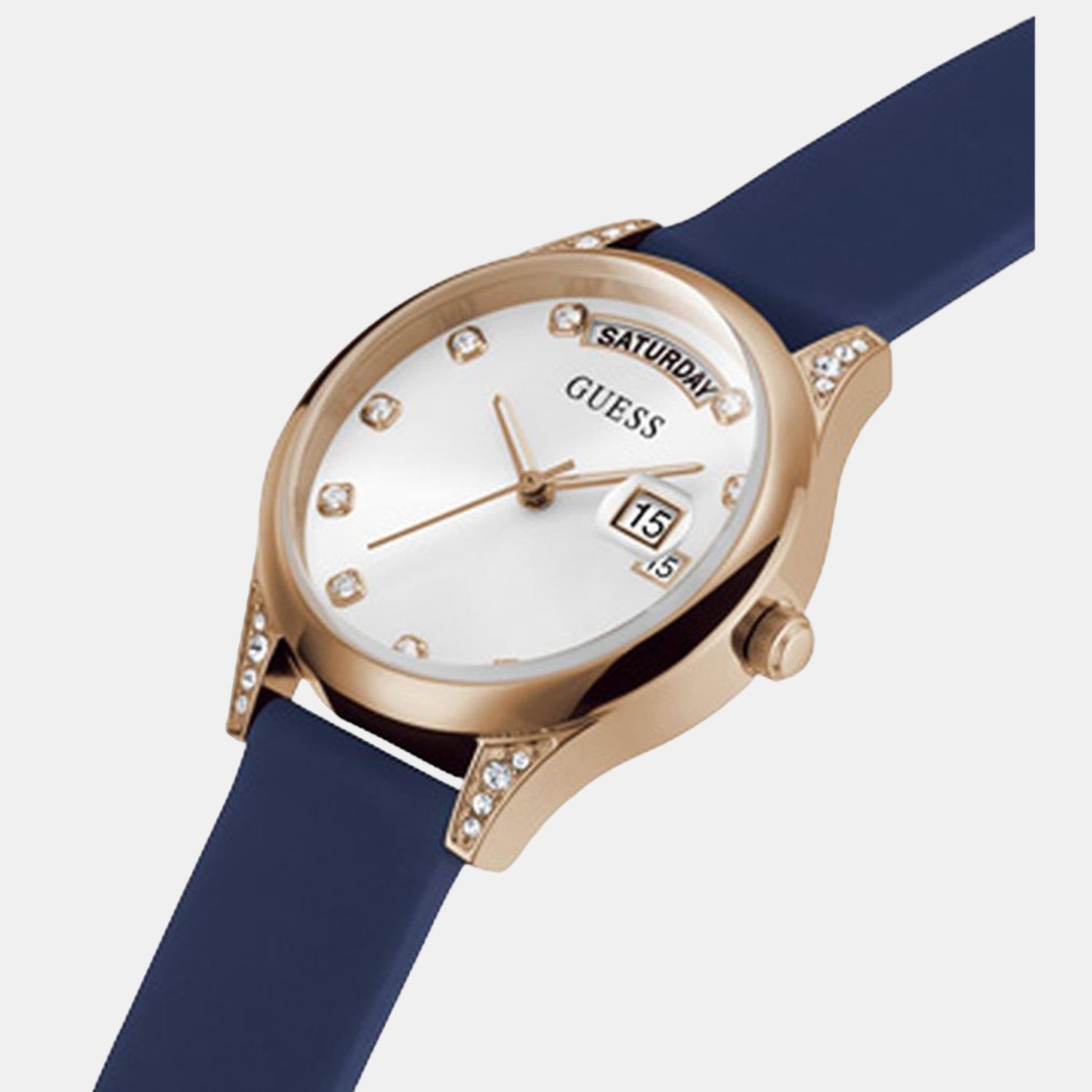 Guess Stainless Steel Round watch