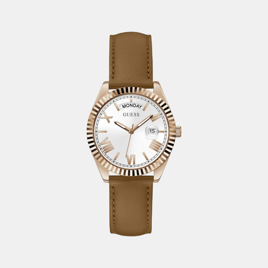 Guess Round Brown Analog watch