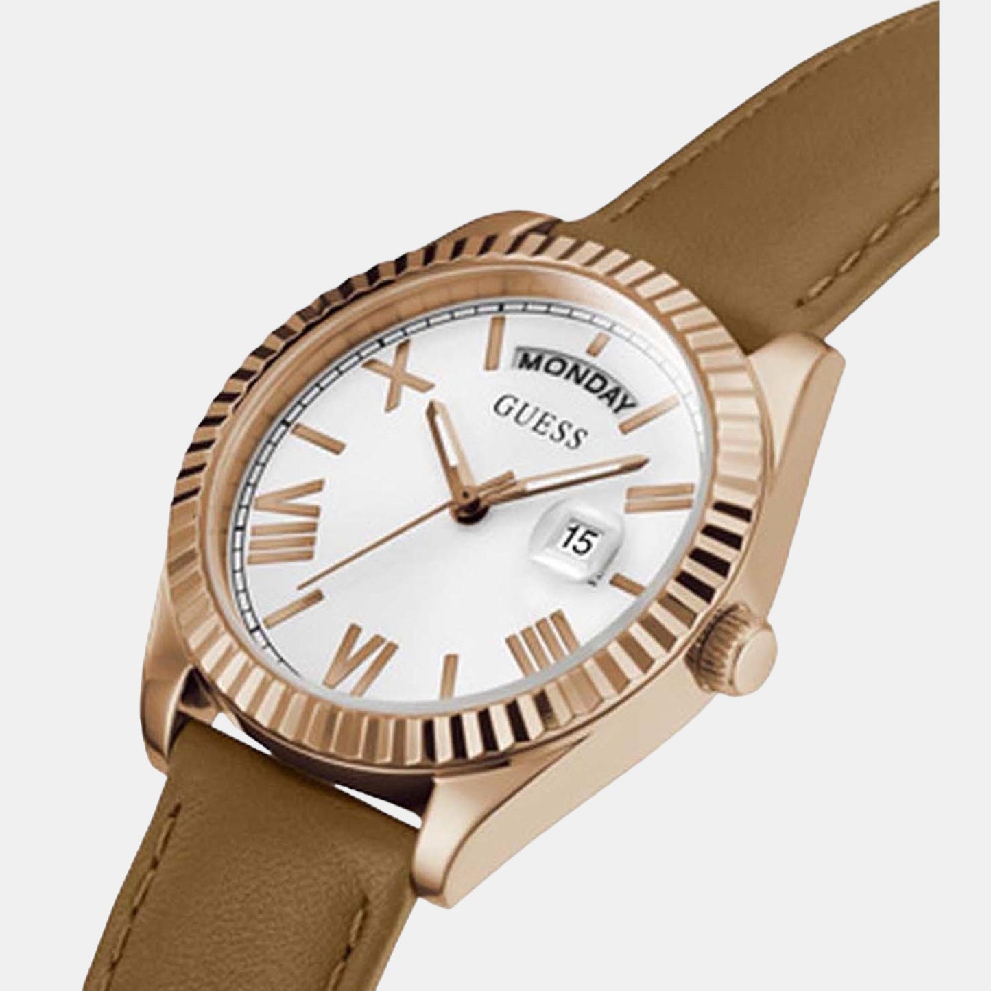 guess-stainless-steel-brown-analog-female-watch-gw0357l2