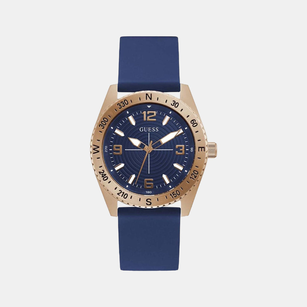 Guess Round Blue Analog watch