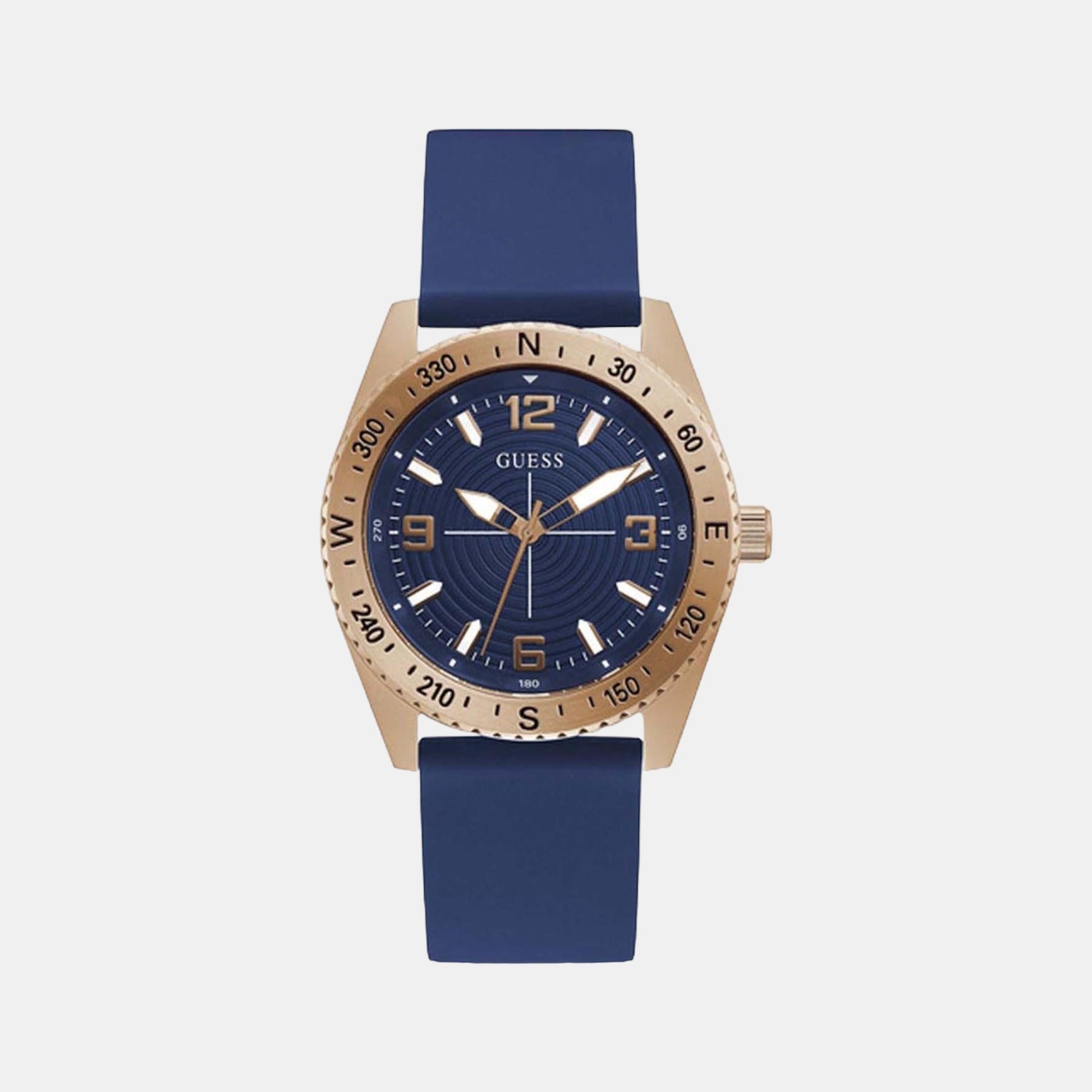 Guess Round Blue Analog watch