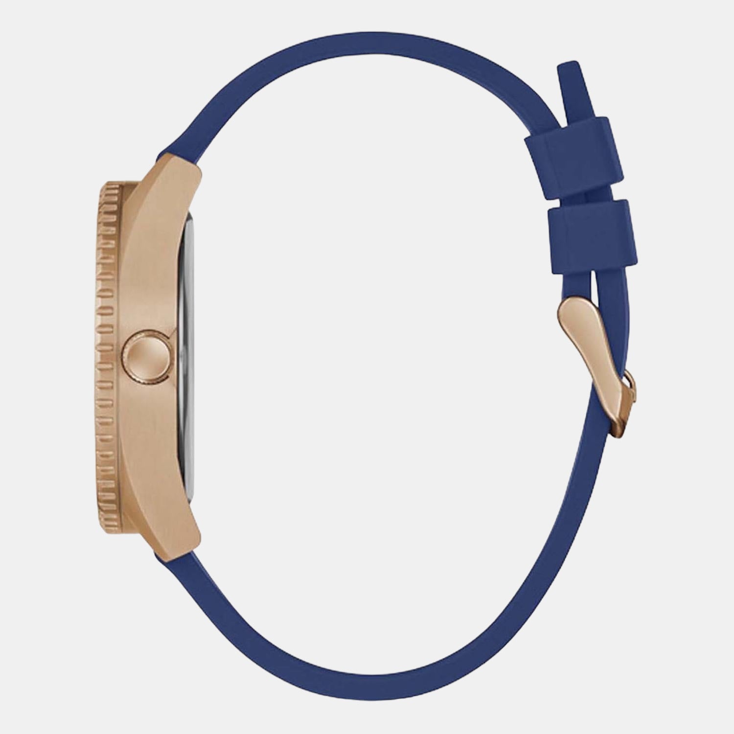 Guess Men Round Blue watch