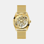 Guess Round Gold Analog watch
