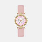 Guess Round Pink Analog watch
