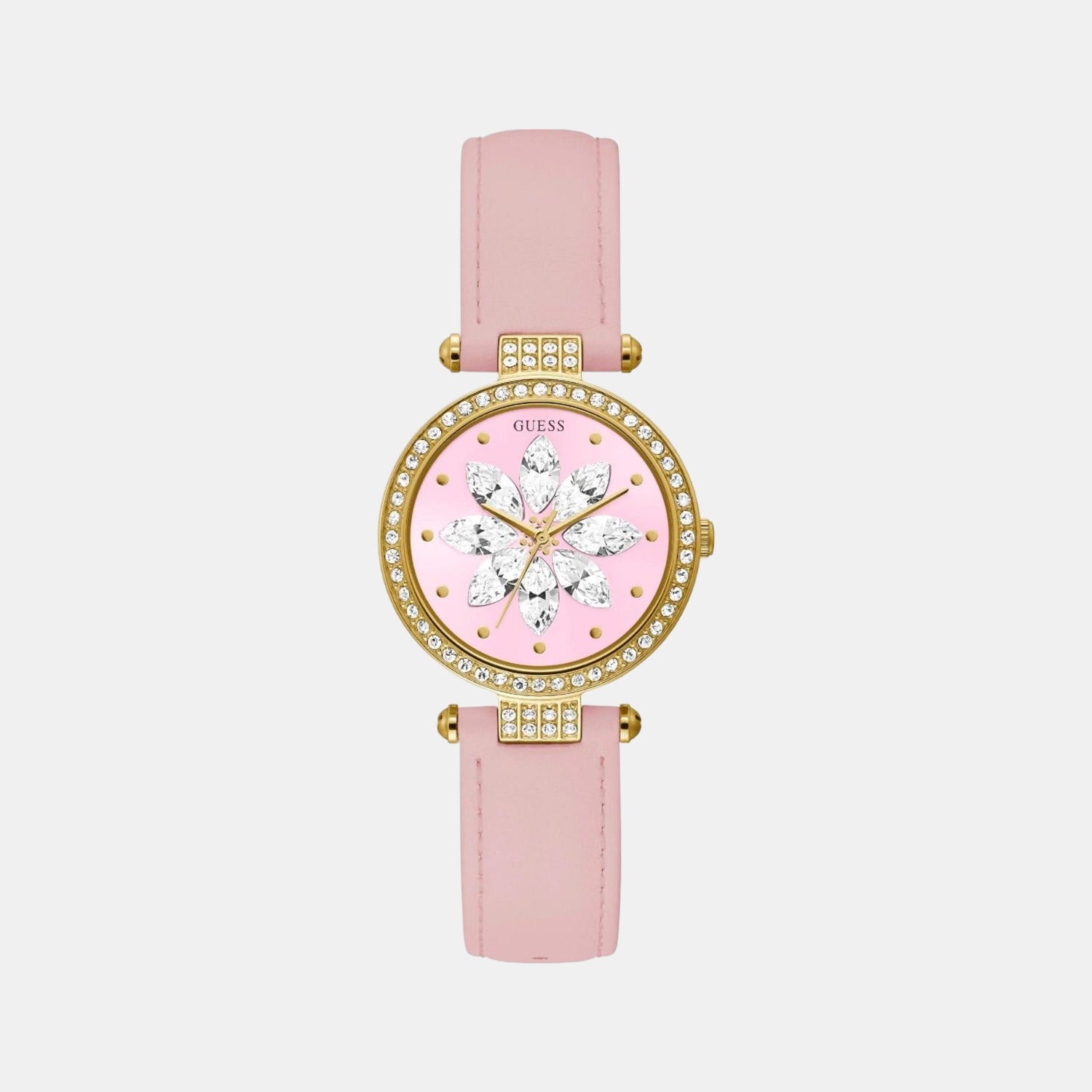 Guess Round Pink Analog watch
