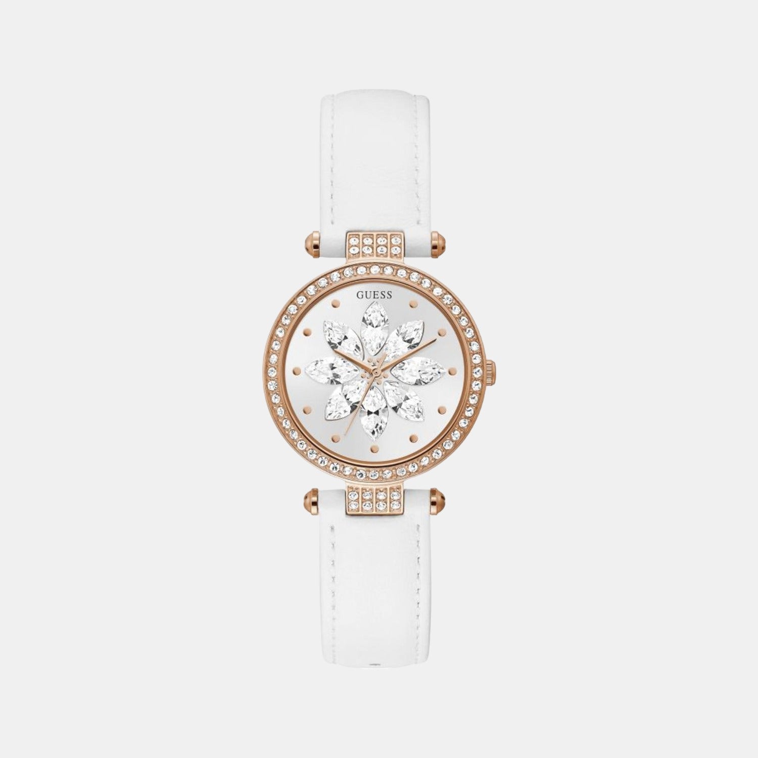 Guess Round White Chronograph watch
