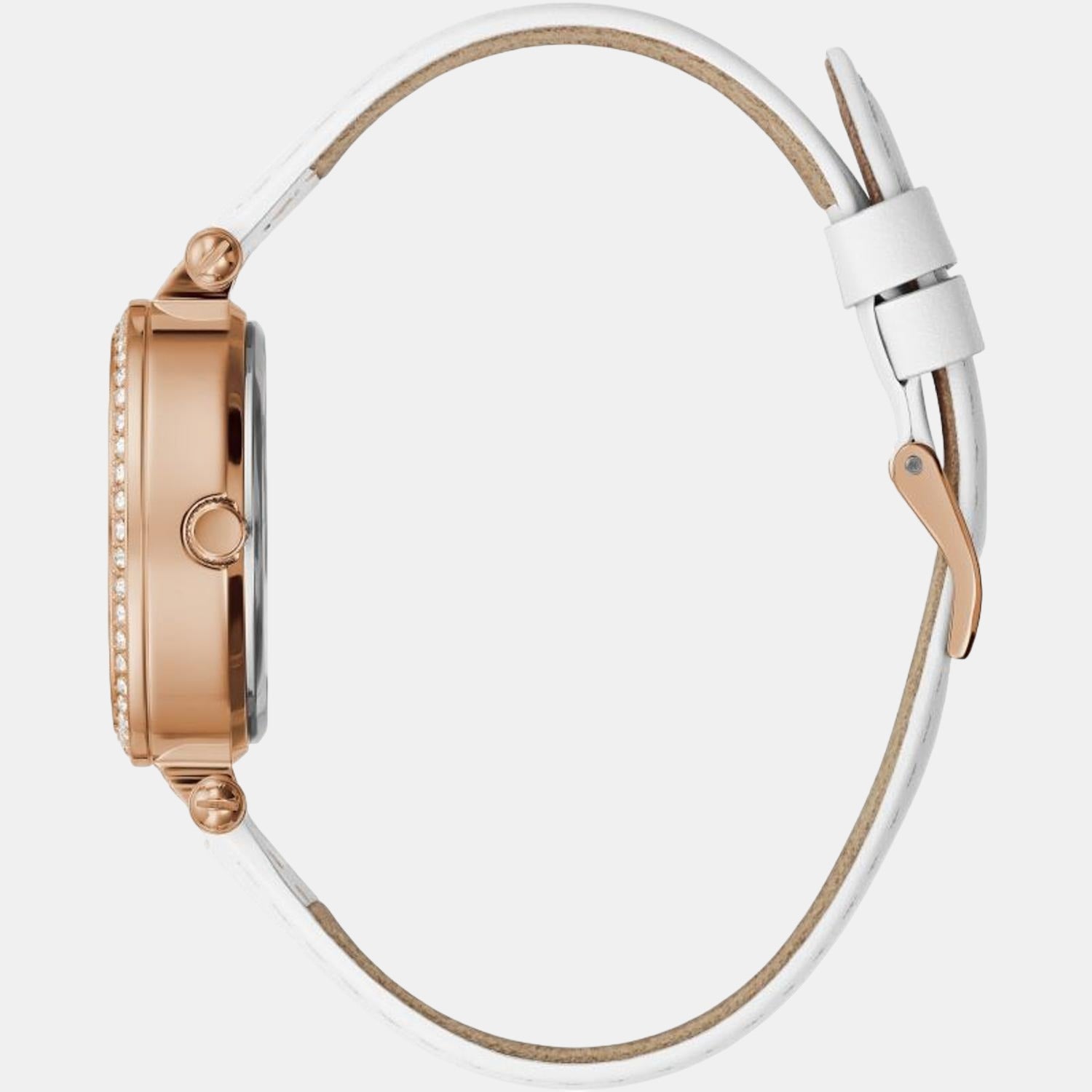 Guess Women Round White watch