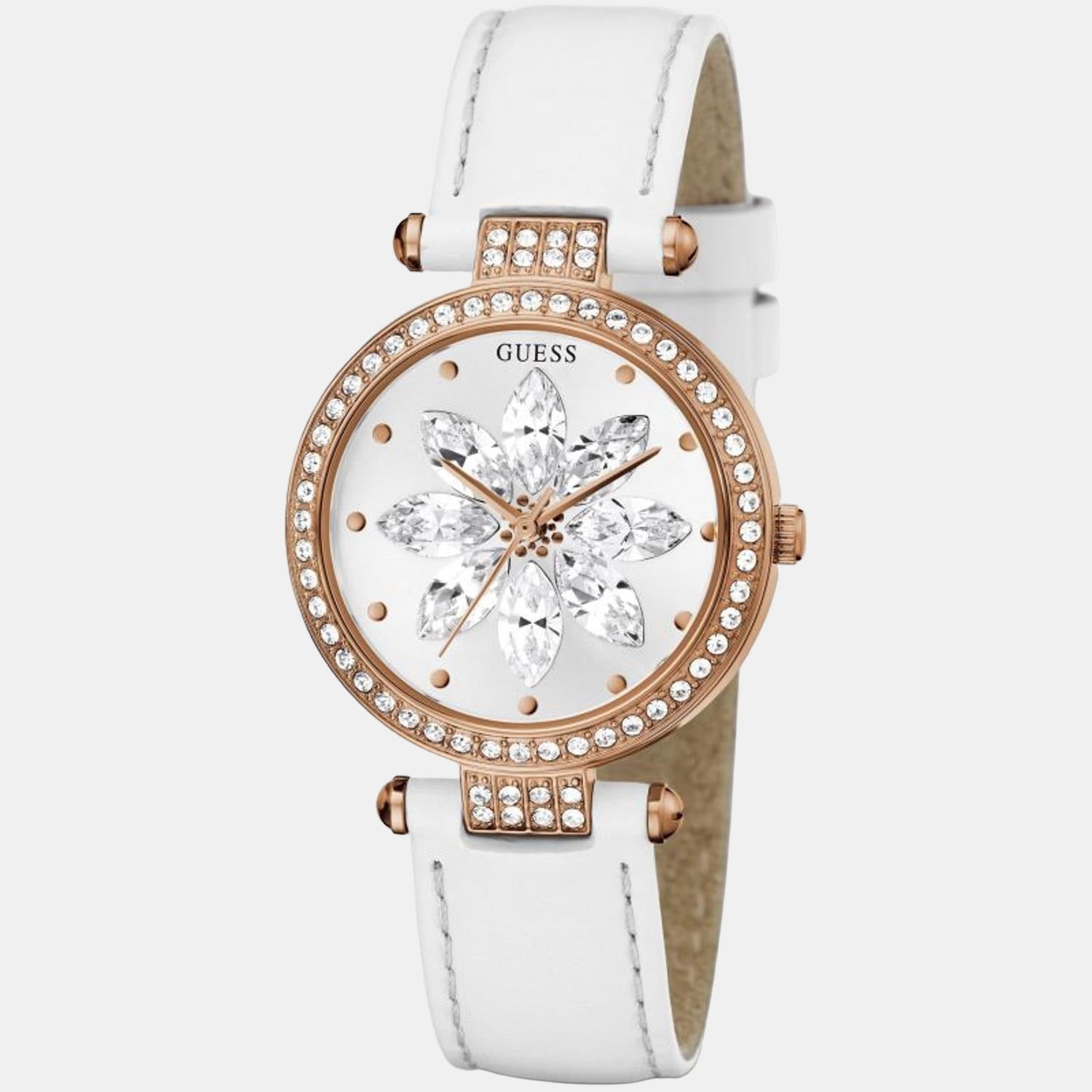 Guess white 2024 strap watch