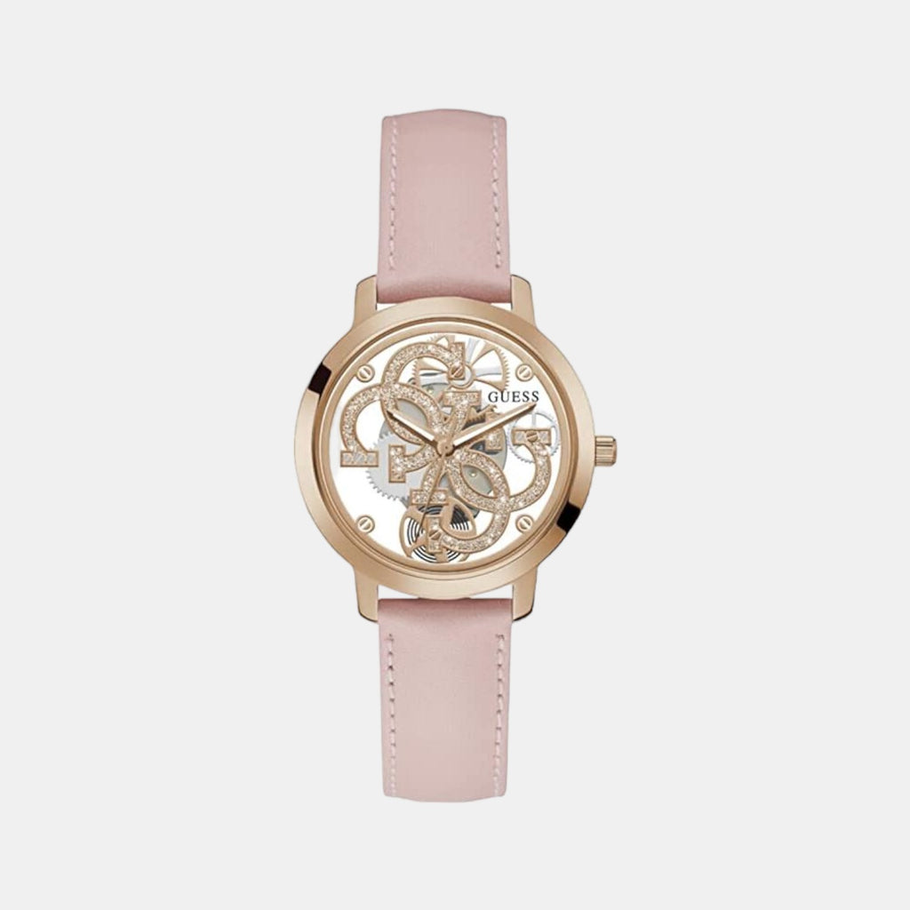 Guess Round Pink Analog watch