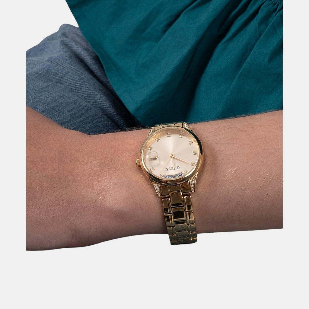 Guess Stainless Steel Round watch