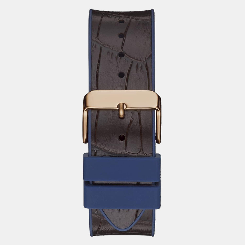 Guess Men Round Blue watch