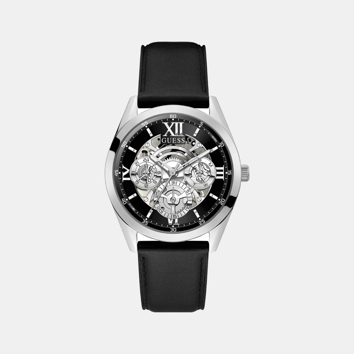 Guess Round Silver Analog watch