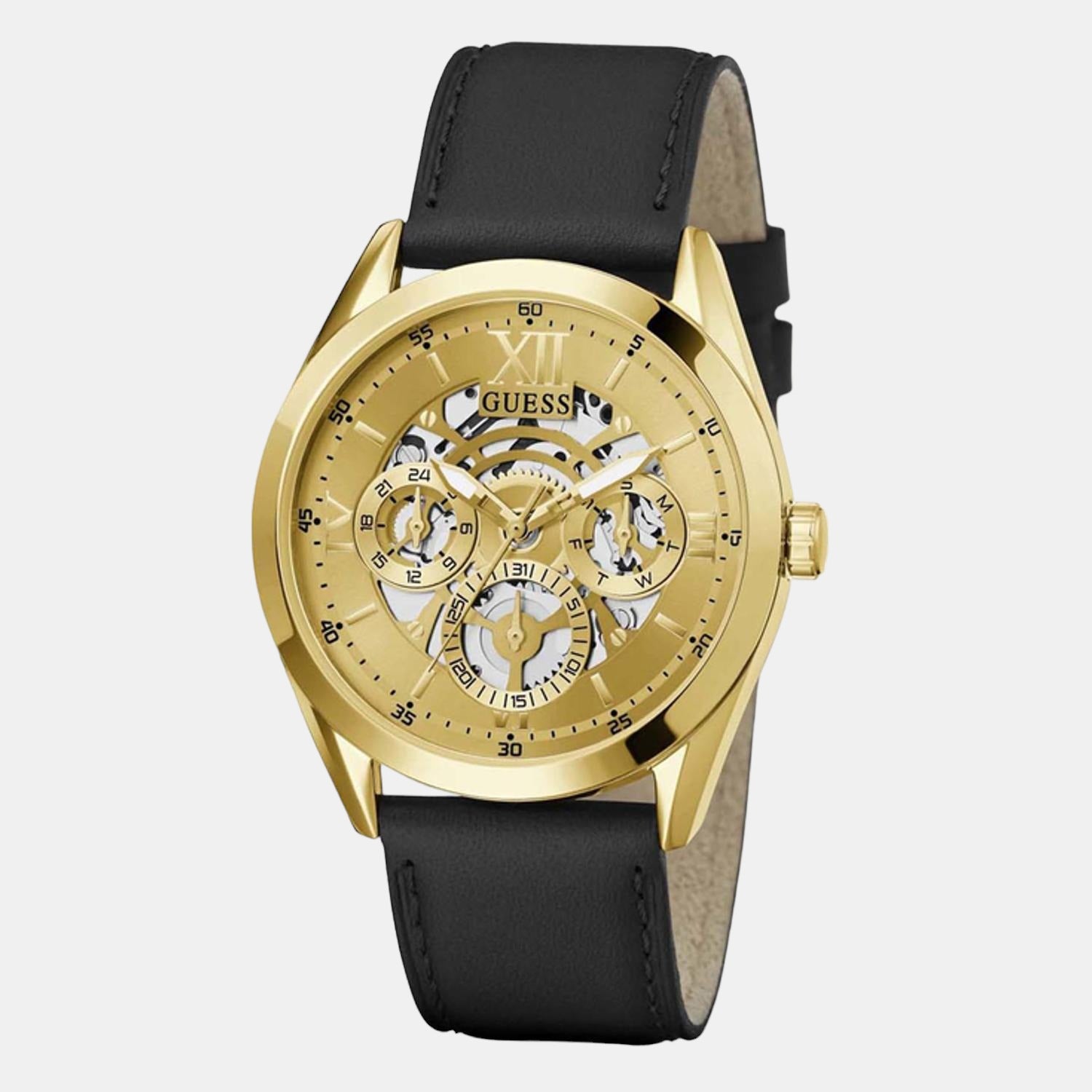 Guess Men Round Gold watch