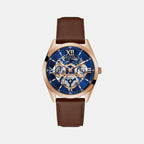 Guess Round Blue Analog watch