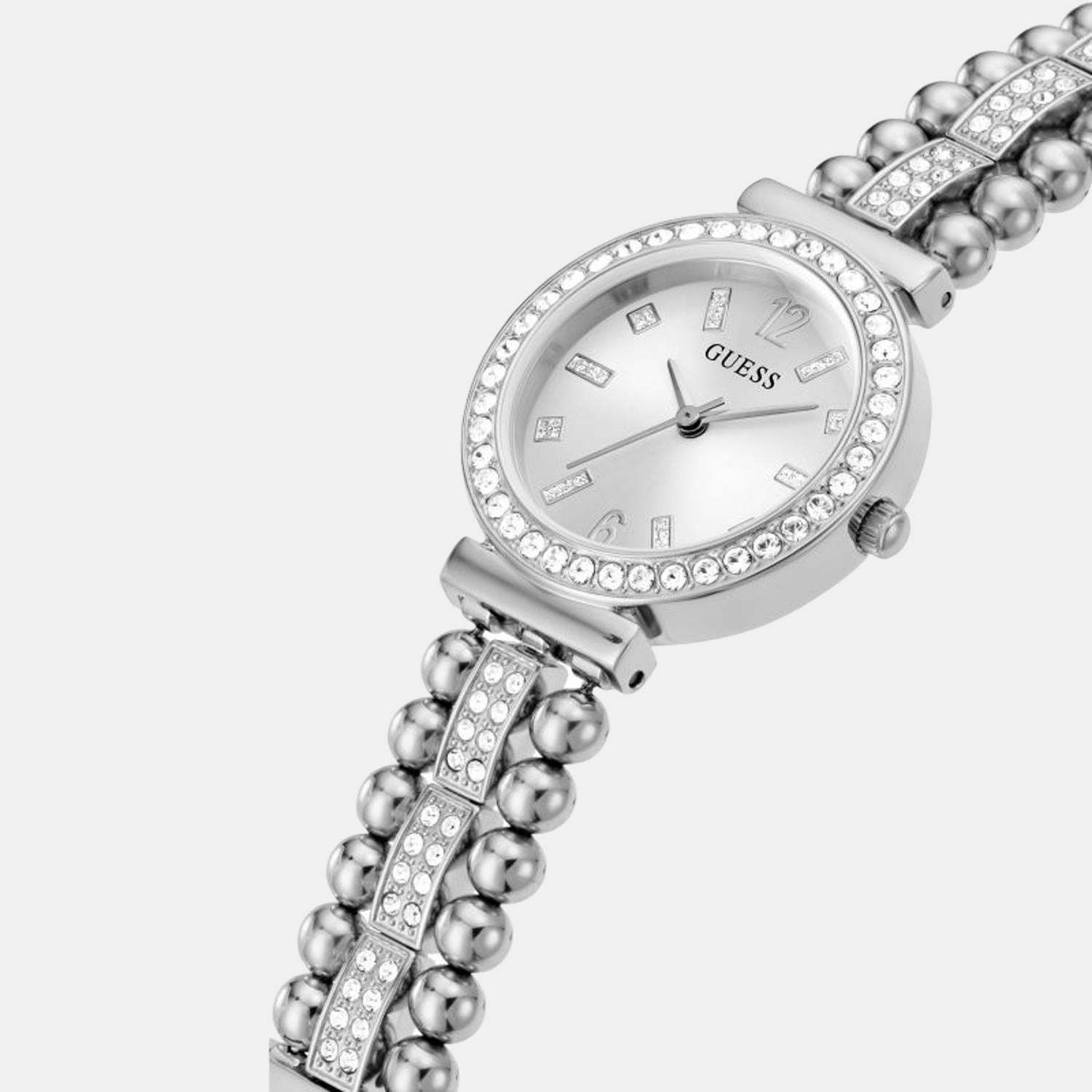 Guess Stainless Steel Round watch