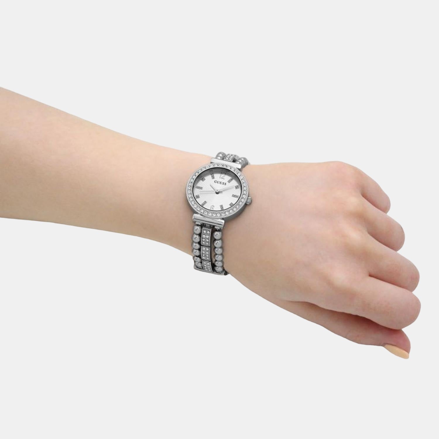 guess-stainless-steel-silver-analog-female-watch-gw0401l1